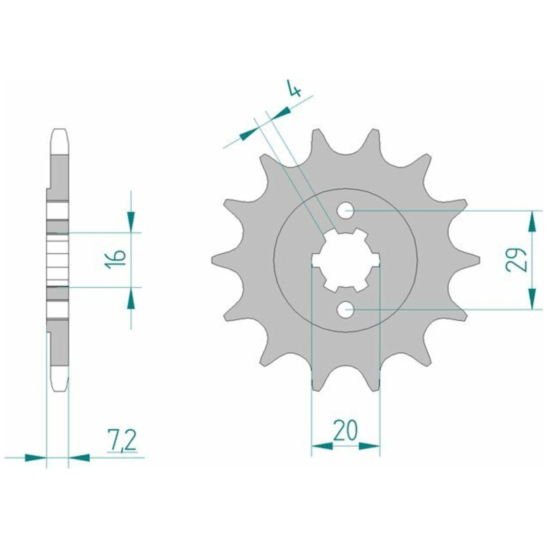 Framdrev Stål Standard Afam 520