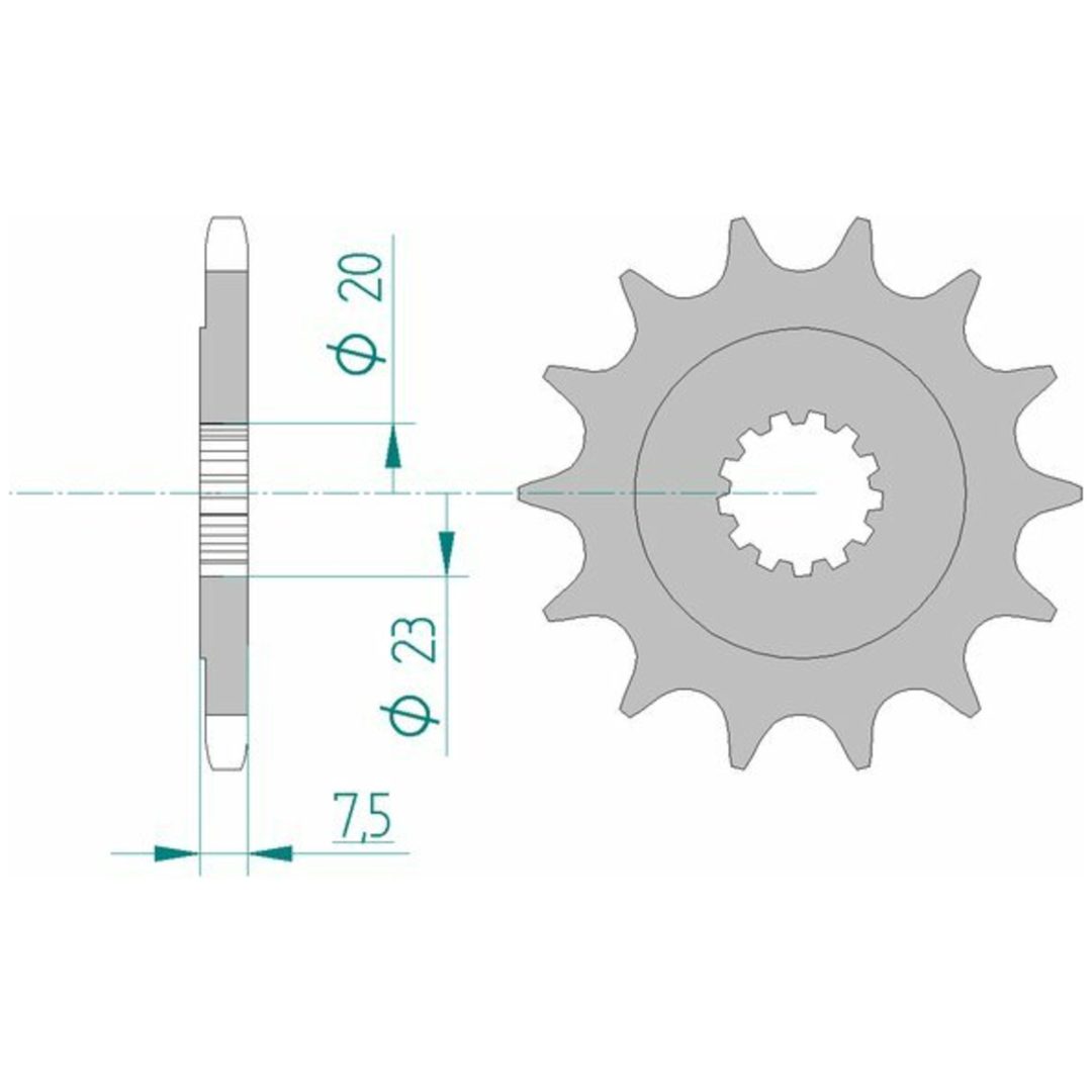 Framdrev Stål Standard Afam 520