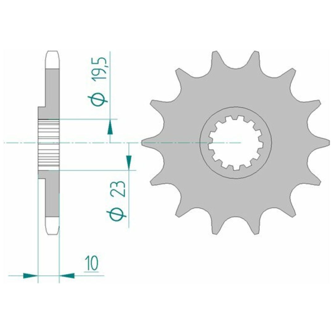 Framdrev Stål Standard Afam 520