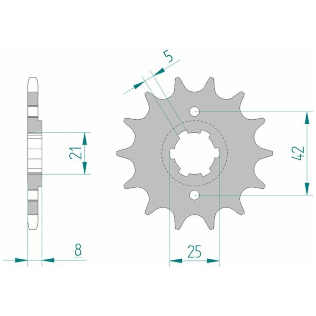 Framdrev Stål Standard Afam 520