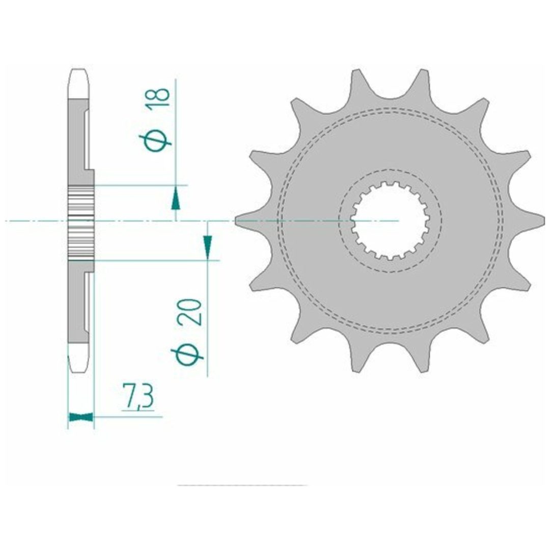 Framdrev Stål Standard Afam 520