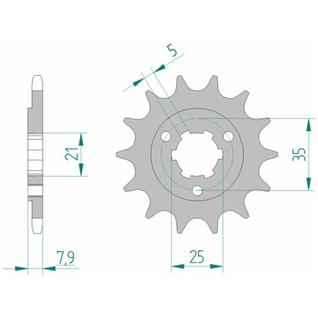 Framdrev Stål Standard Afam 520