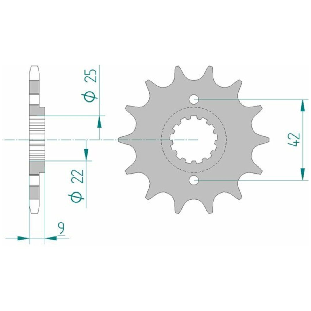 Framdrev Stål Standard Afam 520