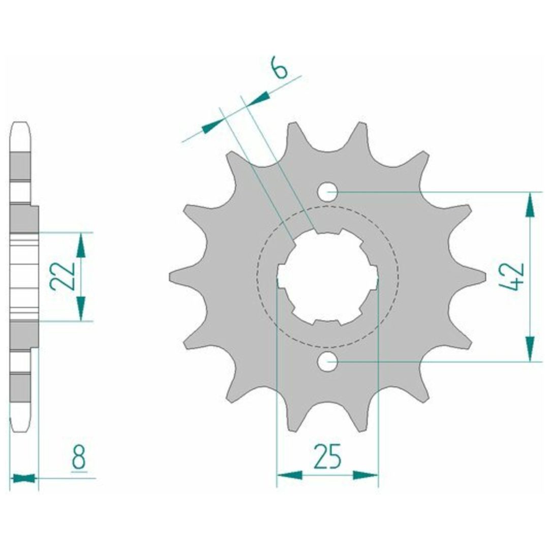 Framdrev Stål Standard Afam 520