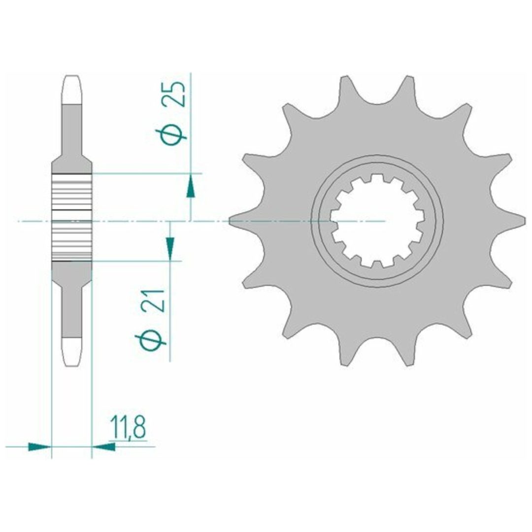 Framdrev Stål Standard Afam 520