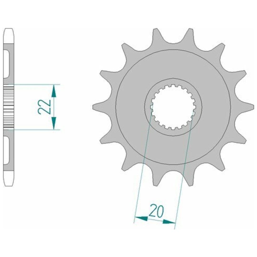 Framdrev Stål Standard Afam 520