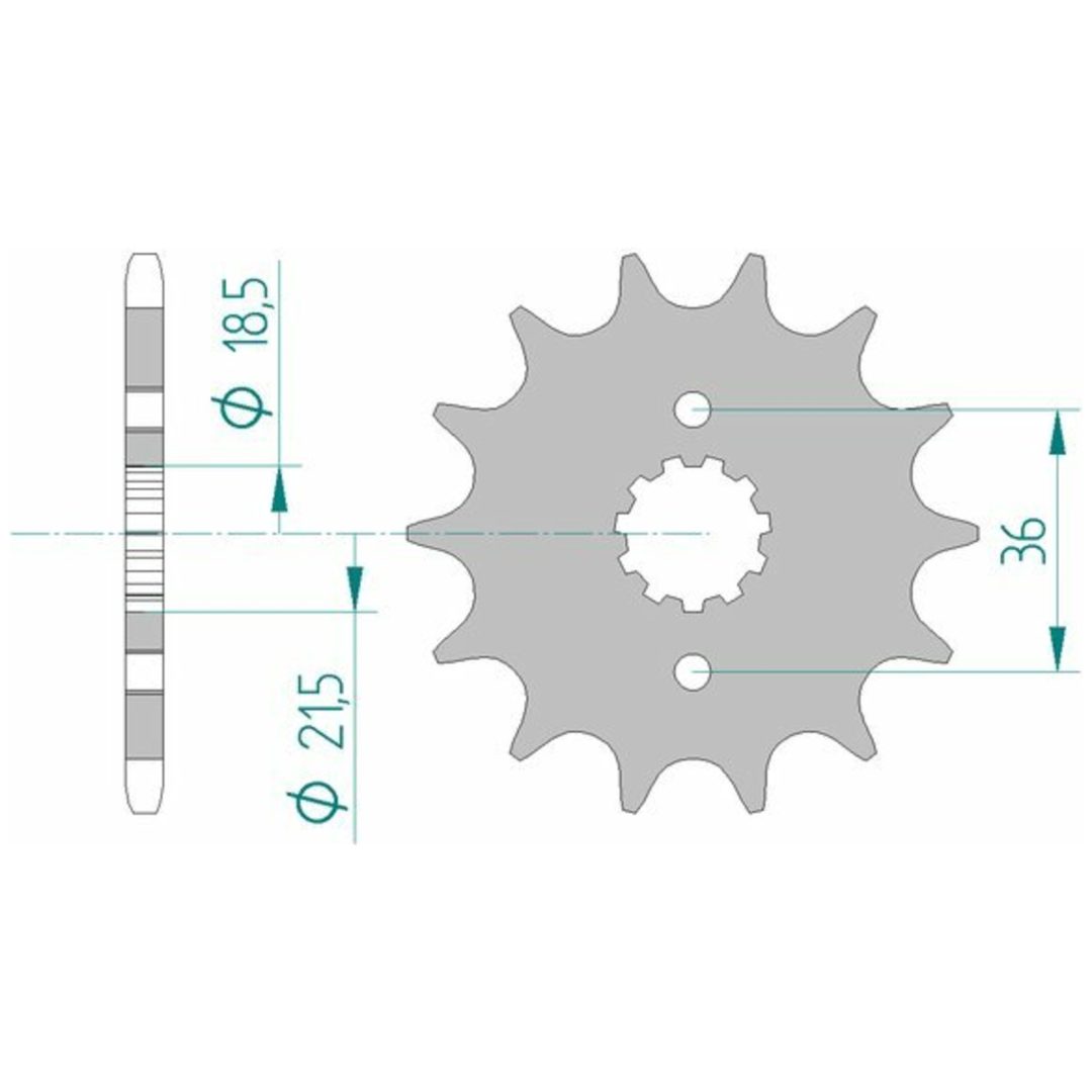 Framdrev Stål Standard Afam 520