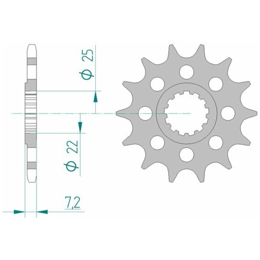 Framdrev Stål Standard Afam 520