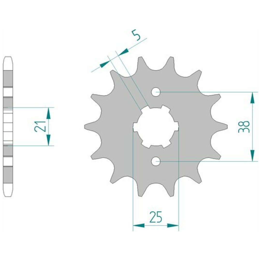 Framdrev Stål Standard Afam 520