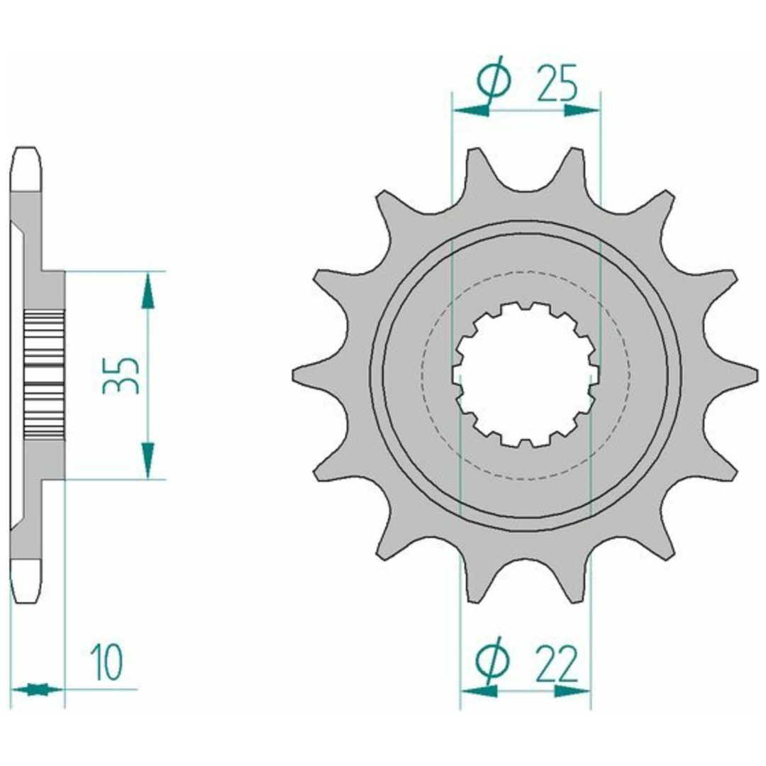 Framdrev Stål Standard Afam 520