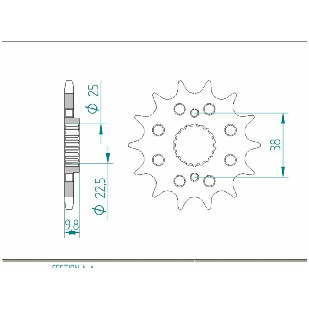 Framdrev Stål Standard Afam 520
