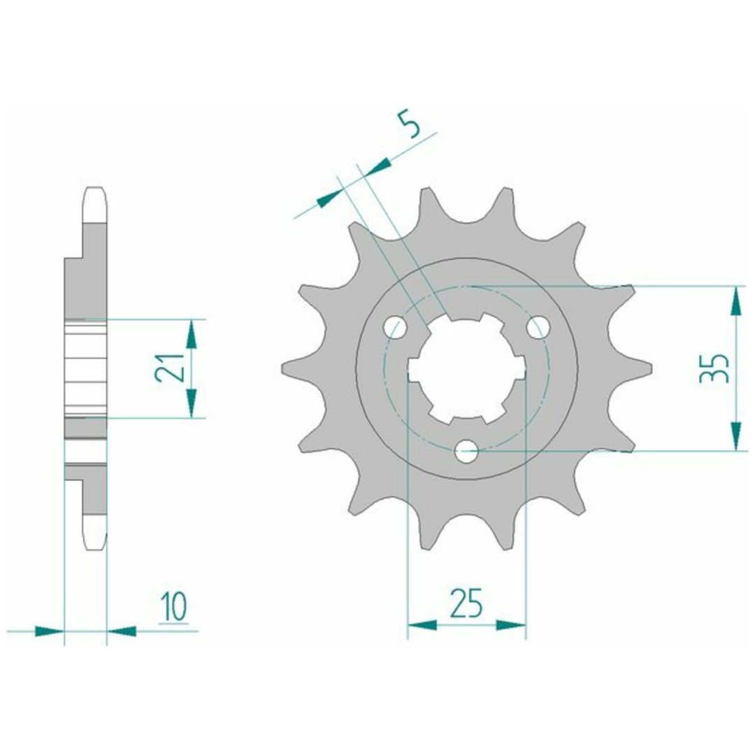 Framdrev Stål Standard Afam 520