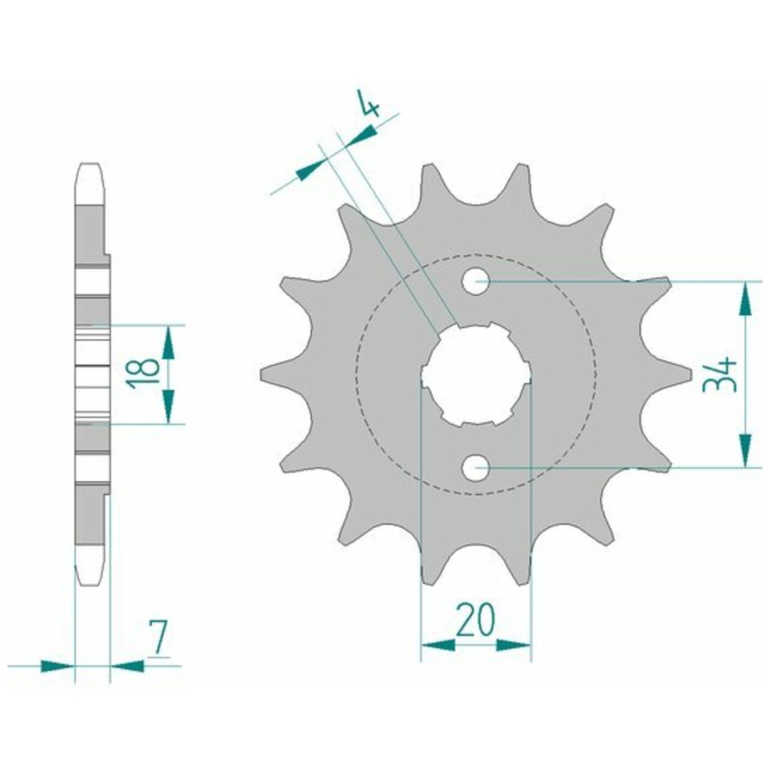 Framdrev Stål Standard Afam 520