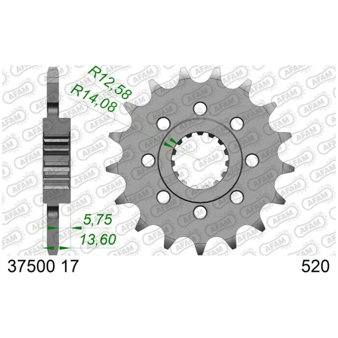 Framdrev Stål Standard Afam 520