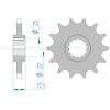 Framdrev Stål Standard Afam 525 – miniatyr 1