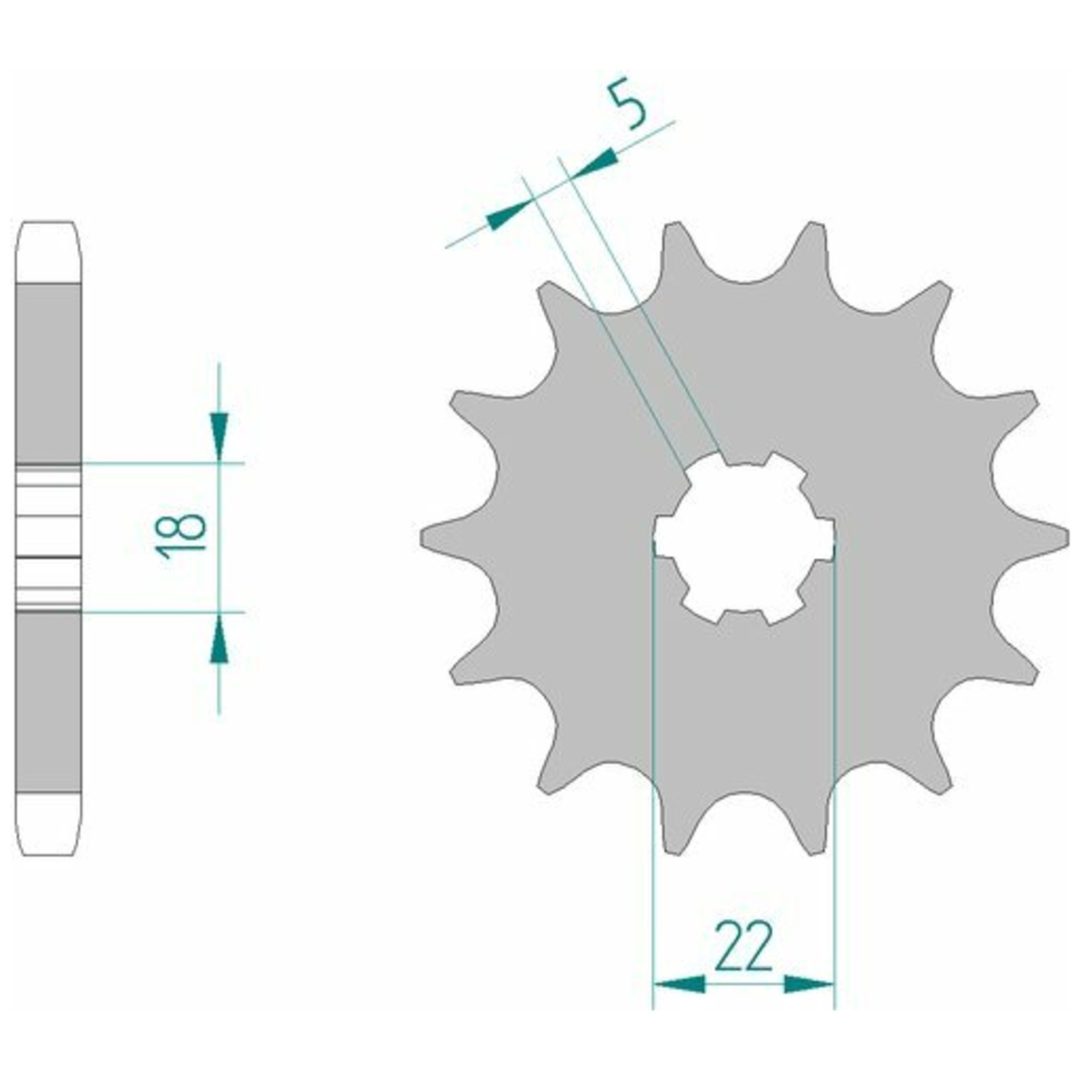 Framdrev Stål Standard Afam 530