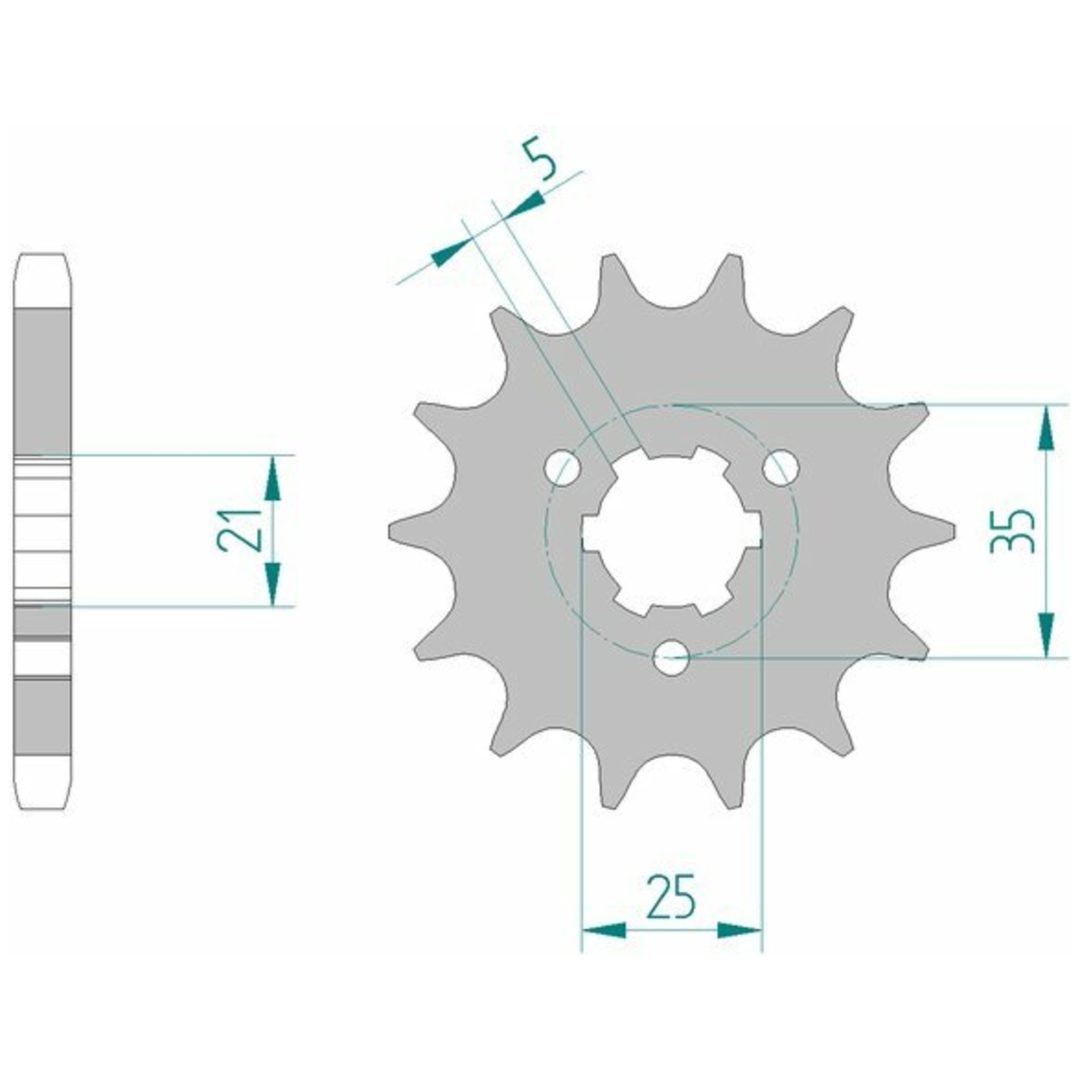 Framdrev Stål Standard Afam 530