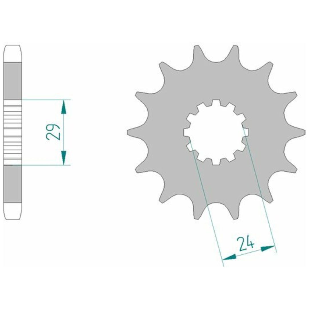 Framdrev Stål Standard Afam 530