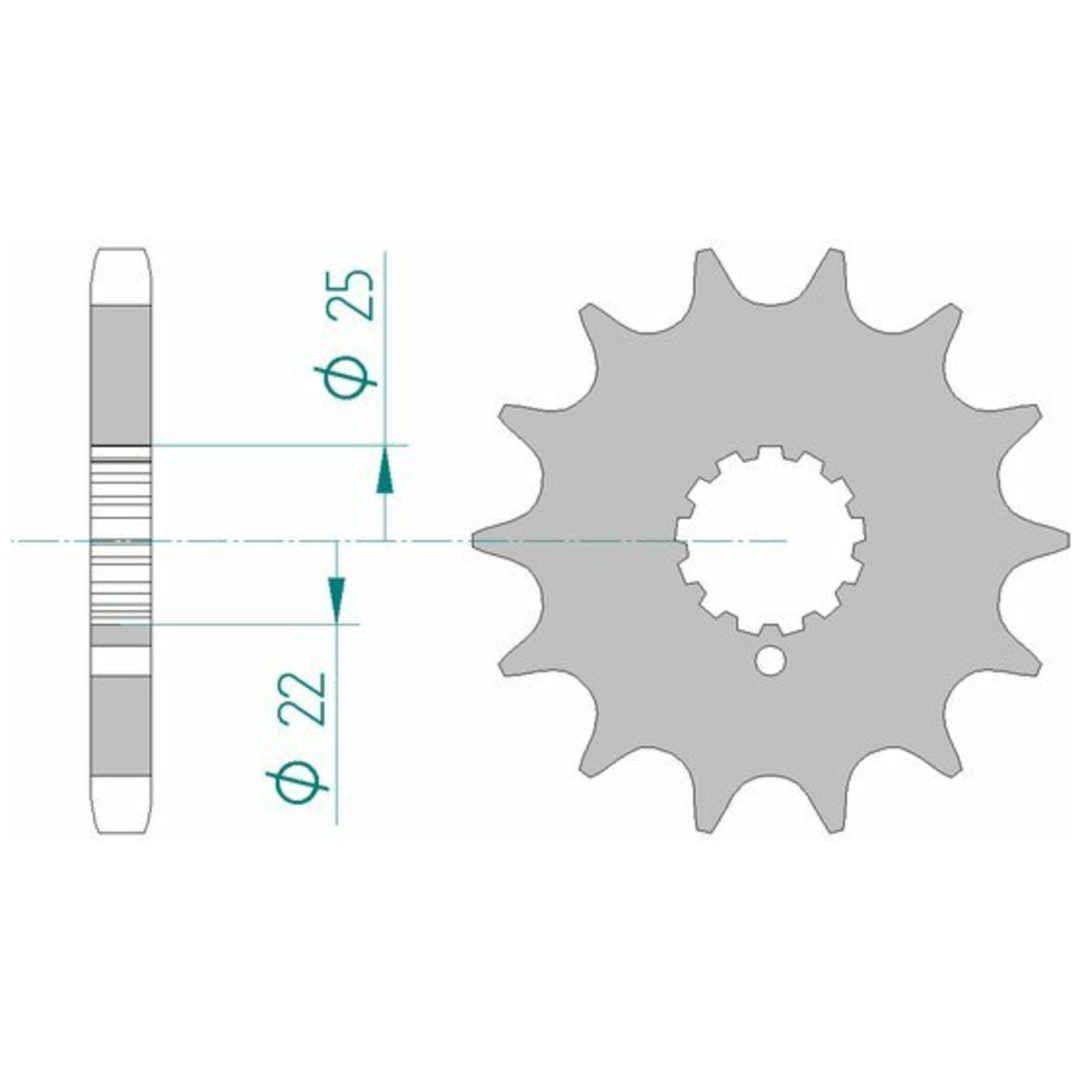 Framdrev Stål Standard Afam 530
