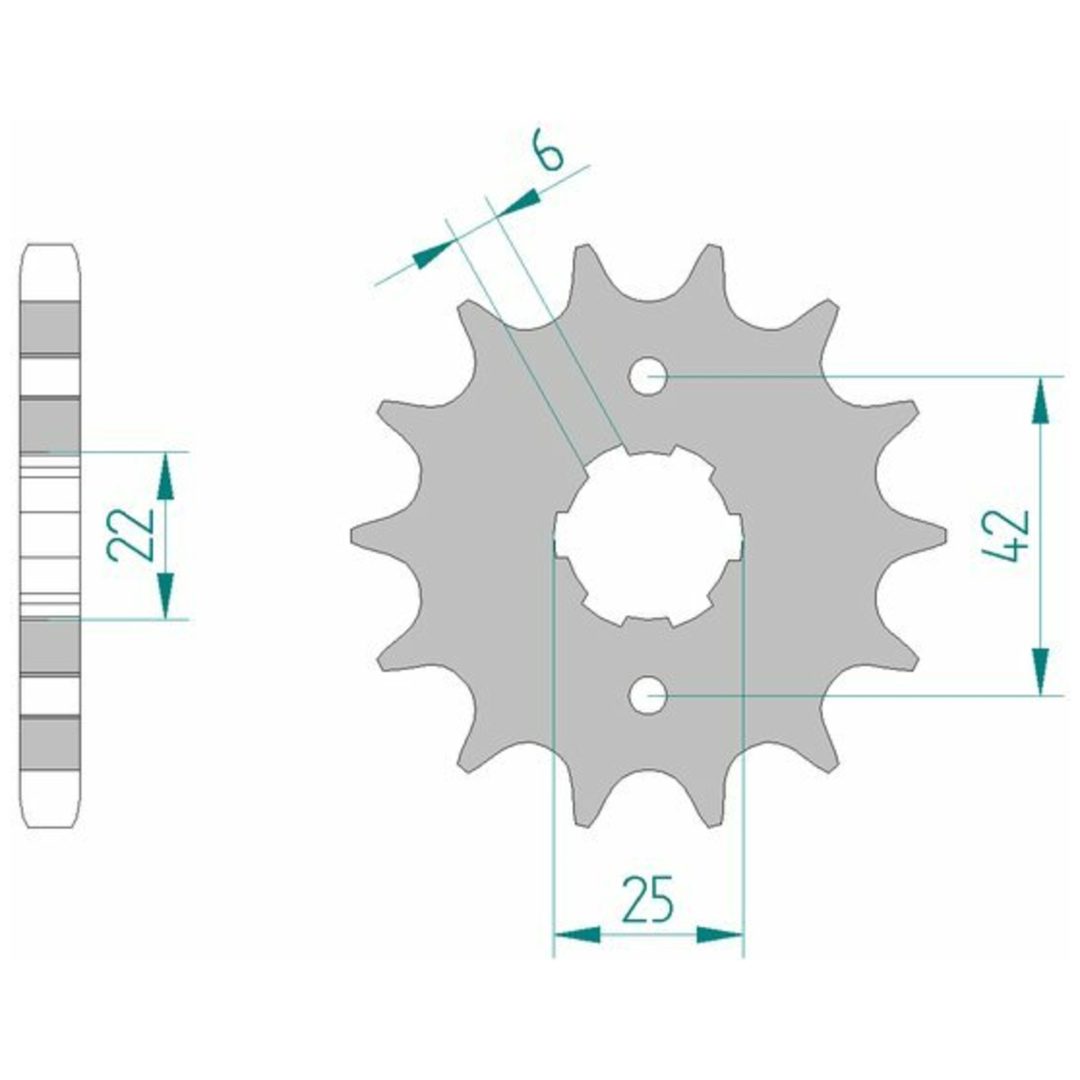Framdrev Stål Standard Afam 530