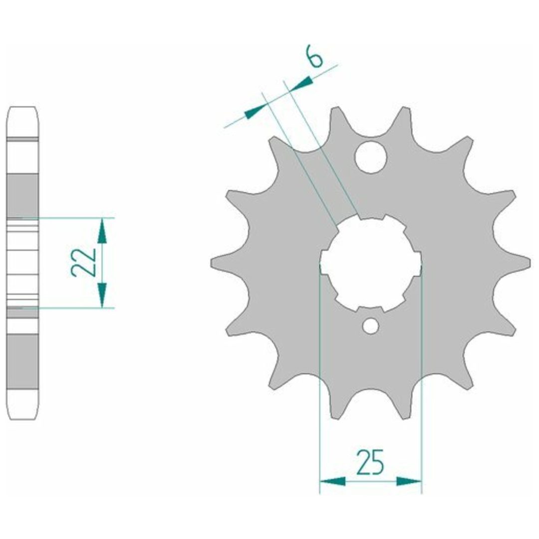 Framdrev Stål Standard Afam 530