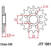 Framdrev Stål Standard JT CHAINS