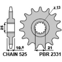 Framdrev Stål Standard PBR