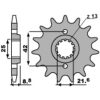 Framdrev Stål Standard PBR Kugg: 14 – miniatyr 3