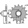 Framdrev Stål Standard PBR Kugg: 15 – miniatyr 2