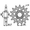 Framdrev Stål Standard PBR Kugg: 15 – miniatyr 1