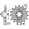 Framdrev Stål Standard PBR Kugg: 16 – miniatyr 1