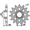 Framdrev Stål Standard PBR Kugg: 18 – miniatyr 3