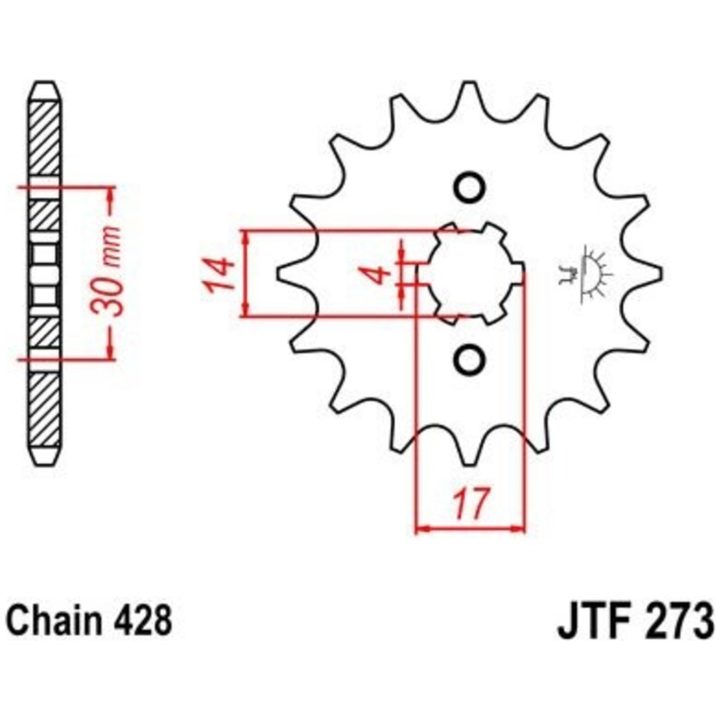 Framdrev Standard 273 JT SPROCKETS – bild 2