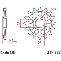 Framdrev Standard 782 520 JT SPROCKETS