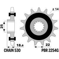 Framdrev Standard Ljudfri 2254G 530 PBR