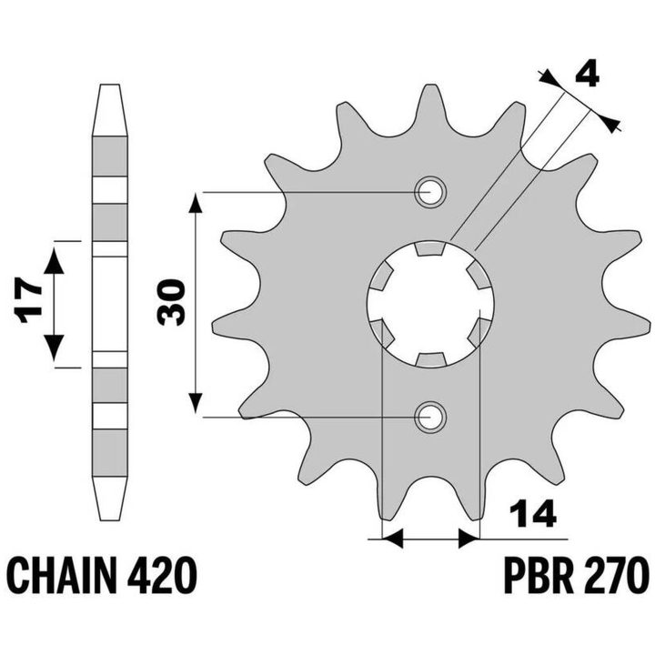 Framdrev Standard Stål 270 PBR – bild 2