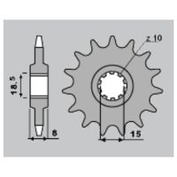 Framdrev Standard Stål PBR