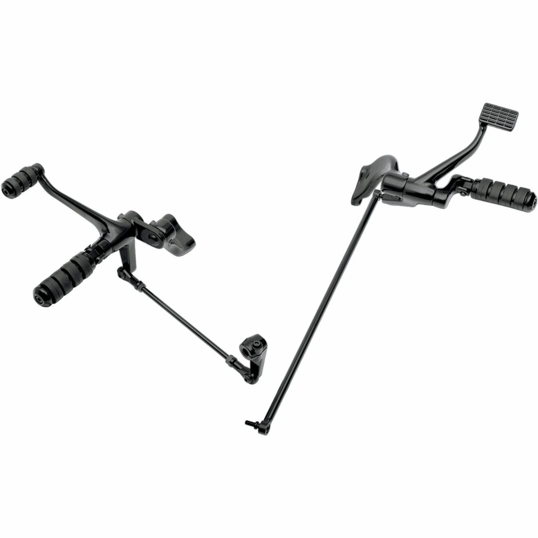 Framflyttat Kontrollkit Komplett Svart DRAG SPECIALTIES +50
