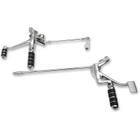 Framflyttat Kontrollkit Komplett Svart/krom/polerad DRAG SPECIALTIES