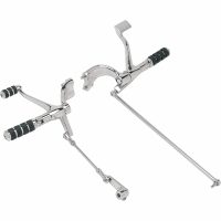 Framflyttat Kontrollkit Komplett Svart/krom/polerad DRAG SPECIALTIES