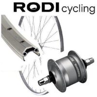 Framhjul 28 med navdynamo Silver RODI