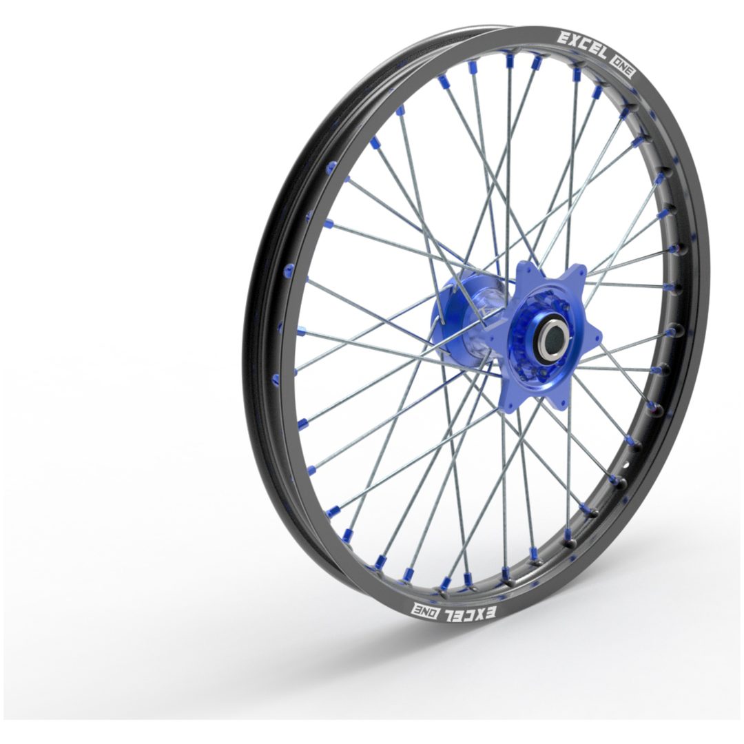 Framhjul Elite Mx-en A60 Blå Nav Aluminium KITE