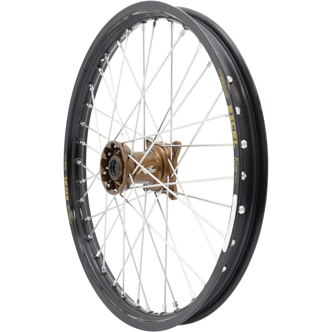 Framhjul Elite Mx-en Silver Speichen Aluminium KITE