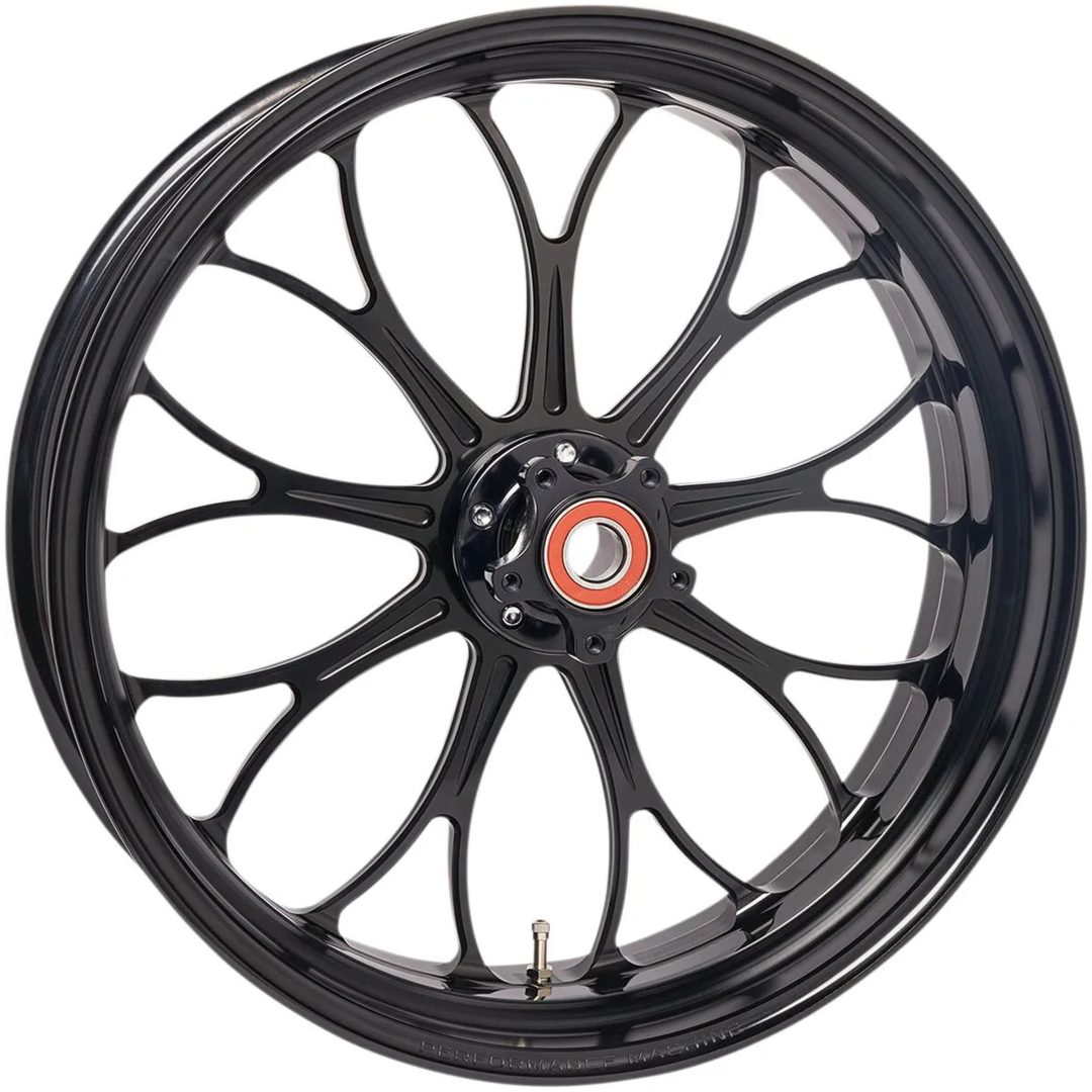 Framhjul Revolution Svart Blank Maskinbearbetad Aluminium PERFORMANCE MACHINE – bild 2