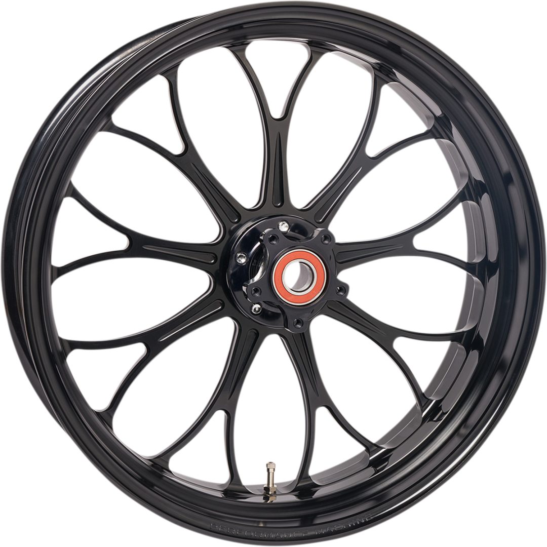 Framhjul Revolution Svart Blank Maskinbearbetad Aluminium PERFORMANCE MACHINE