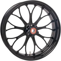 Framhjul Revolution Svart Blank Maskinbearbetad Aluminium PERFORMANCE MACHINE
