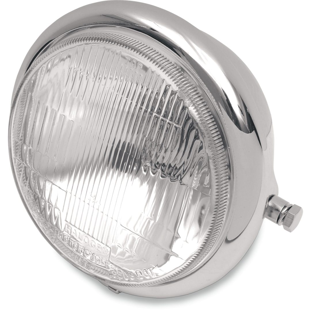 Framlampa 14,5 Cm (5-3/4") Klar/Krom DRAG SPECIALTIES Strålkastarsats