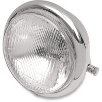 Framlampa 14,5 Cm (5-3/4") Klar/Krom DRAG SPECIALTIES