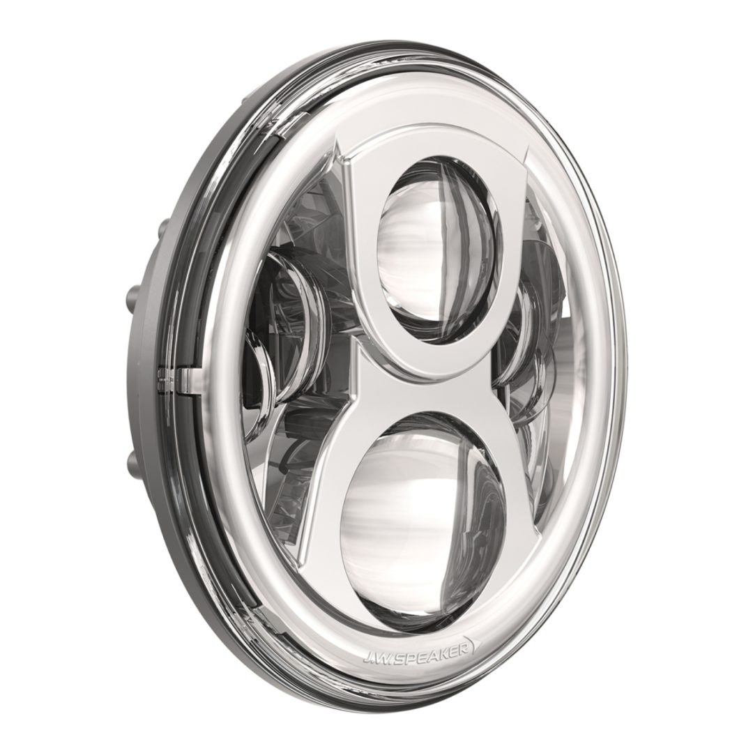Framlampa 18 Cm (7'') 8700 Evo 2 Dual Burn Vit/Krom J.W Speaker Ljuskit – bild 2