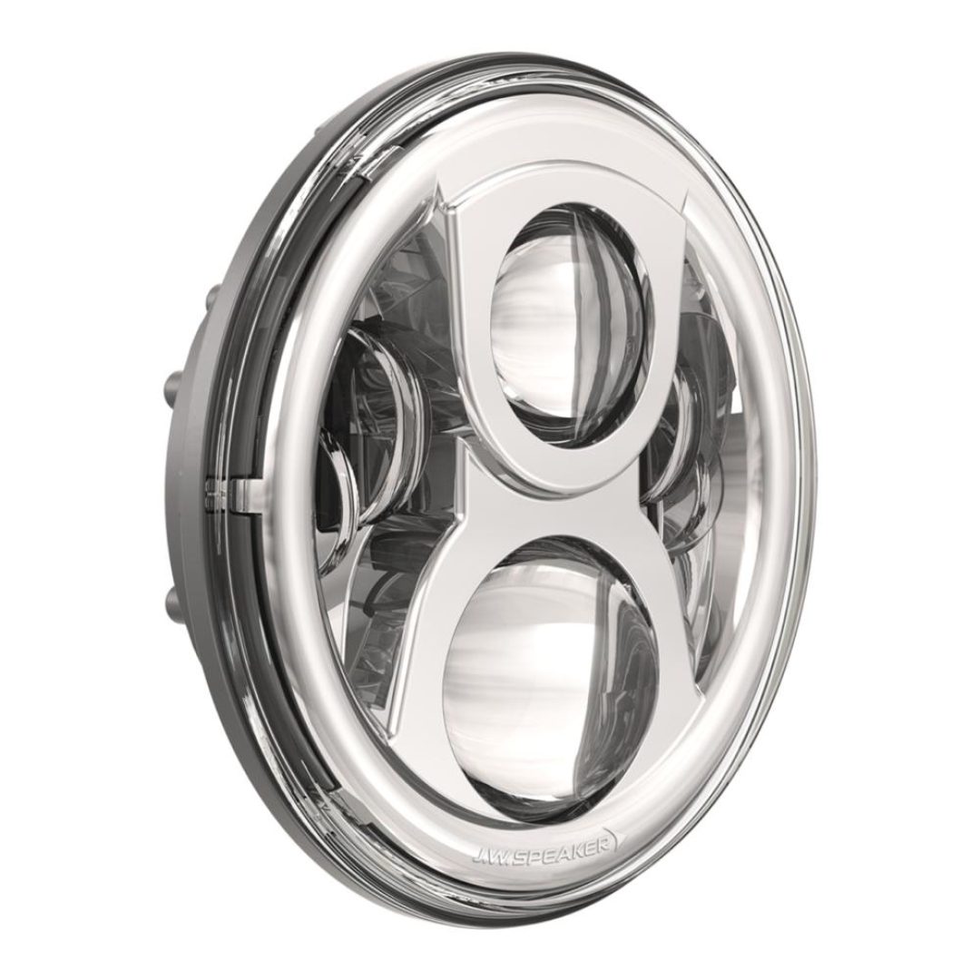 Framlampa 18 Cm (7'') 8700 Evo 2 Dual Burn Vit/Krom J.W Speaker Ljuskit